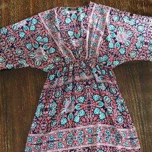 Renee C Flower patterned bathing suit cover up!